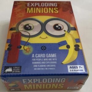 Exploding Minions, A‎ Card Game, Ages 7+, 2-5 Players, Sealed